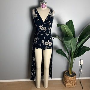 Women’s Small Floral Romper Dress With Shorts